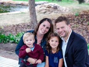 Eric Meyers, pictured here with his family, is looking to help lead the community he's called home for his entire life.