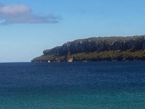 An image of Lion’s Head Provincial Park, on the Bruce Peninsula, where ancient stands of white cedar are found.