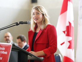 Melanie Joly, minister of Canadian heritage, announces funding of $9.5 million to support Place des Arts du Grand Sudbury at a press conference on Friday. Gino Donato/Sudbury Star