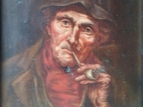 A painting of Unca Everett Mudge.