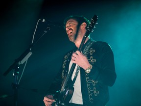 Caleb Followill and Kings of Leon perform at Rogers Place on Friday, Oct. 13, 2017. (David Bloom)