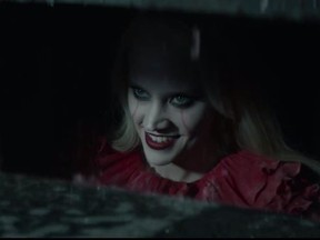 Kate McKinnon portrayed Kellyanne Conway in full Pennywise the clown makeup on Saturday's episode of SNL. (YouTube/SNL)