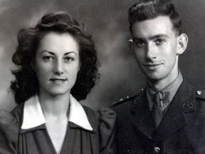 Jean and George Spear, shortly after their marriage in 1942.