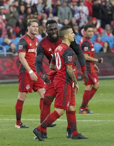 TFC's Sebastian Giovinco after missing a penalty during Toronto FC's match on Sunday, Oct. 15, 2017. (Stan Behal, Toronto Sun)