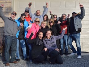 Residents of a Garson street continue to celebrate Monday after winning a $10-million Lotto Max prize on the weekend. (Jim Moodie/Sudbury Star)