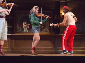 J Alicia Toner and Isaac Bell perform in Once at the Grand Theatre, in previews this week and opening Friday. The show runs until Nov. 5. (DEREK RUTTAN, The London Free Press)