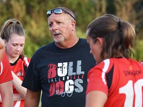 Belleville's Peter Hercus of Trent University is the OUA women's rugby Russell Division Coach of the Year, the OUA announced Thursday. (Belleville Bulldogs photo)