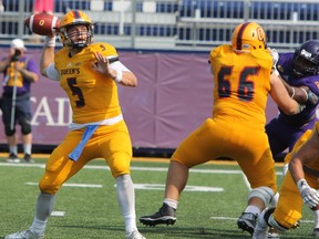 Queen's Golden Gaels quarterback Nate Hobbs. (Whig-Standard file photo)