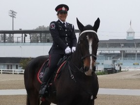 Sarah Groenewegen and Murney were entered in the Expert Equitation Class and finished 8th place out of 60 horses across Canada and the United States. Kingston Police photo