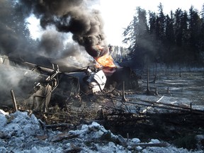 CN Rail has lost an appeal over orders to pay the costs of government employees overseeing and monitoring the clean-up of the two oil-train derailments that took place on the CN mainline near Gogama in the winter of 2015.  It means that in addition of the millions CN has spent on the clean-up work, it will have to pay more than $600,000 to the Ontario Government for monitoring the clean-up.
(Photo: Transportation Safety Board)