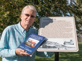 Historian Paul Carroll with his latest book, “Illustrated Guide to Goderich Harbour and Waterfront”. (Contributed photo)