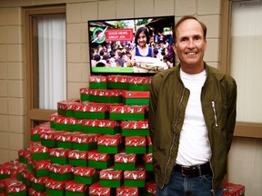 Volunteer Darryl Dennis stands beside a stack of shoeboxes at Temple Baptist Church, full of presents heading towards children living in impoverished and war-torn countries around the world. The shoeboxes are part of Samaritan's Purse's annual Operation Christmas Child campaign, held since 1993.
Handout/Sarnia This Week