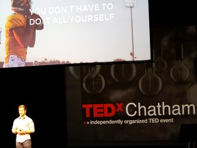 Zach Fisch one of change makers at TEDx Chatham-Kent in Oct. 19.