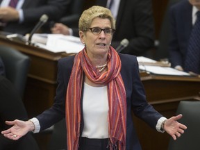 Premier Kathleen Wynne defends her government in the legislature regarding auditor general special report on the Fair Hydro Plan on October 17, 2017. Craig Robertson/Toronto Sun