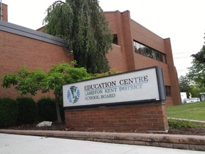 The Lambton Kent District School Board’s headquarters in Sarnia. School board trustees on Tuesday learned there’s a $248-million gap in required funding for school repair and maintenance within the board’s jurisdiction.