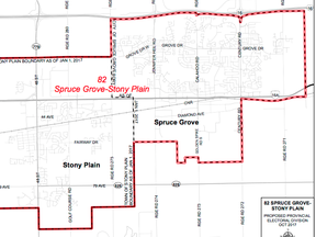 The Alberta Electoral Boundaries Commission has recommended merging Spruce Grove and Stony Plain into one riding in the upcoming 2019 provincial election.
