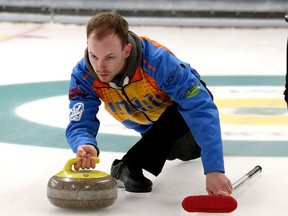 Dustin Montpellier competes in the Northern Ontario men's east qualifier at the Idylwylde Golf and Country Club in Sudbury, Ont. in this Friday January 22, 2016 file photo. John Lappa/Sudbury Star/Postmedia Network