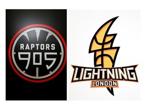 raptors 905 and lightning logo