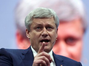 Stephen Harper has come out against Justin Trudeau's handling of NAFTA negotiations with the United States. (Jose Luis Magana/AP Photo/Files)
