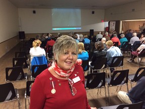 Kelly Franklin, of Farmtown Canada, was in Tillsonburg Friday to educate local citizens about human trafficking. (HEATHER RIVERS/SENTINEL-REVIEW)