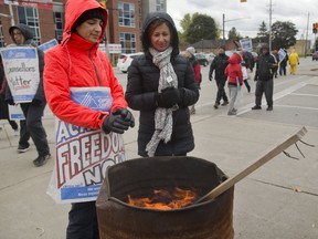 The strike of faculty at Fanshawe College continues in London. (MIKE HENSEN, The London Free Press)