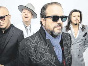 The Mavericks, featuring singer Raul Malo, second from right, visit London Music Hall Thursday. The band won a 1996 Grammy for Here Comes the Rain. (Special to Postmedia News)