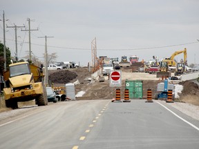 Work continues at the Highway 401/Highway 40 interchange this week. The upgrades are expected to be completed by the end of November.