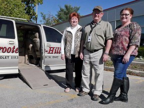 Home Support Services at the Tillsonburg Multi-Service Centre provides many critical services in the community including Volunteer Transportation. From left are volunteer drivers Audrey Schaefer and Jacob Bartsch, with Aleshia Wattie, Home Support Special Services Coordinator. If you would like to be a volunteer driver, contact Wattie at 519-842-9008 ext 357 or email awattie@multiservicecentre.com. (Chris Abbott/Tillsonburg News)