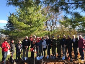 Facebook Photo
Officials and volunteers gathered at the Trenton Greenbelt Conservation Area along the shoreline of the Trent River to mark the second anniversary of the Highway of Heroes Tree Campaign on Friday.