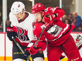 The Belleville Senators dropped a weekend twinbill to the visiting Charlotte Checkers on the weekend at Yardmen Arena. (Belleville Senators photo)