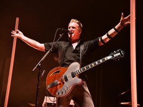 Josh Homme of Queens Of The Stone Age In Concert at Madison Square Garden on October 24, 2017 in New York City. (Photo by Theo Wargo/Getty Images)