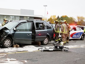 When Greater Sudbury Police officers Enzo Rizzi (far right) and Christopher Labreche arrived at the scene of this accident Oct. 25, Aiyana Louis was unconscious and not breathing.