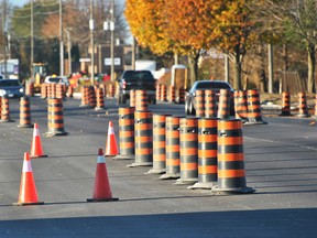 Tom Morrison/Chatham This Week
The $4.9-million road rehabilitation project along Richmond Street in Chatham should be complete by the end of November. Construction began in July and will add a left turn lane in the centre of the road and 1.5-metre bike lanes.