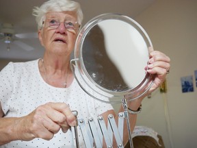Anne Dyksterhuis discovered her makeup mirror, in the right conditions, can cause fires. (CHRIS ABBOTT/TILLSONBURG NEWS)