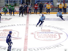 Canada Russia series logos