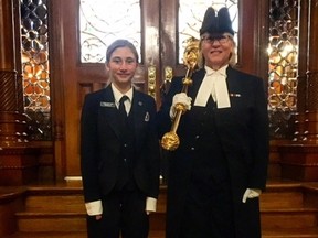 Rochelle Lariviere, of Ecole St-Paul in Lively, recently spent time as a Page in the Legislative Assembly of Ontario at Queen’s Park in Toronto. Supplied photo