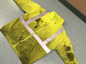 Tyler Haney, 26, was last seen wearing a yellow construction jacket like the one pictured here. (Photo supplied)