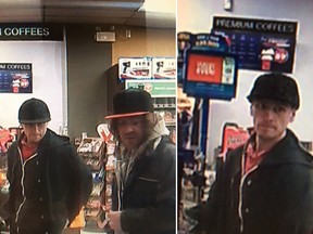 Police have released photos of two suspects.
