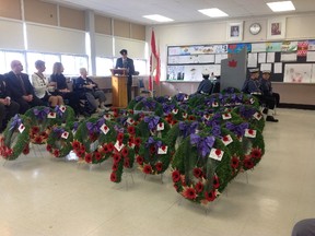 Branch 336 of the Royal Canadian Legion Falconbridge-Garson, recently held a Remembrance Day service. Supplied photo