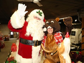 Santa Claus and Beaver were on hand for a sneak peak of Santa's float in Sudbury, Ont. on Tuesday November 14, 2017. The Santa Claus parade will be held on Nov. 18 starting at 5:30 p.m. in downtown Sudbury. A fireworks display will be held at 5:15 p.m. John Lappa/Sudbury Star/Postmedia Network