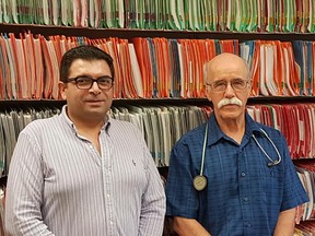 Dr. Ahmed Kamar, left, will join Dr. Peter Sharman at the Dutton Medical Centre in January. Dr. Kamar is now taking new patients.