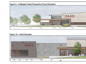 These images of The Keg's proposed new south London location are taken from a city hall document.