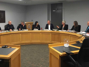 London police services board discussed whether its meetings should be moved out of police headquarters to another space in the community at a Thursday board meeting.