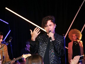 Max Kerman and The Arkells perform at RBC House in Toronto in September. The band plays a concert at the Rogers K-Rock Centre on Friday night. (Phillip Faraone/Getty Images)