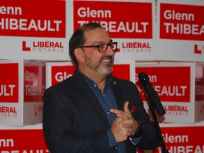 Sudbury MPP Glen Thibeault is nominated on Sunday at the Copper Cliff Curling Club to seek re-election for the Liberals. (Keith Dempsey/For The Sudbury Star)