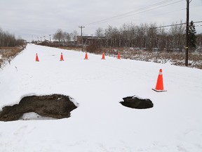 John Lappa/Sudbury Star/Postmedia Network

Maley Drive is closed from Barrydowne Road to Richelieu Court due to a collapsed culvert, the City of Greater Sudbury said in a release. Traffic is being rerouted westbound at Lansing Avenue and eastbound at Lillian Boulevard. Local traffic will be able to access Richelieu Court and NORCAT. People will be notified when the road is reopened, the release said.