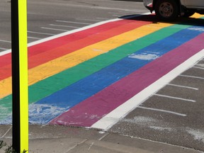 A rainbow crosswalk will be located at King Street and Second Street in Chatham. (File photo)