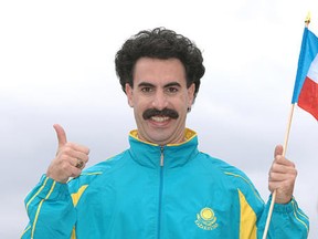 British comedian Sacha Baron Cohen as Borat.