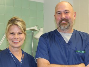 Submitted photo
Dr. Sean McIlreath is a general surgeon and Delores Chalmers is a registered nurse at Quinte Health Care.