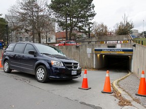 The Stuart Street parking garage closed for a public safety issue on Nov. 23, 2017. Julia McKay, Kingston Whig-Standard, Postmedia Network